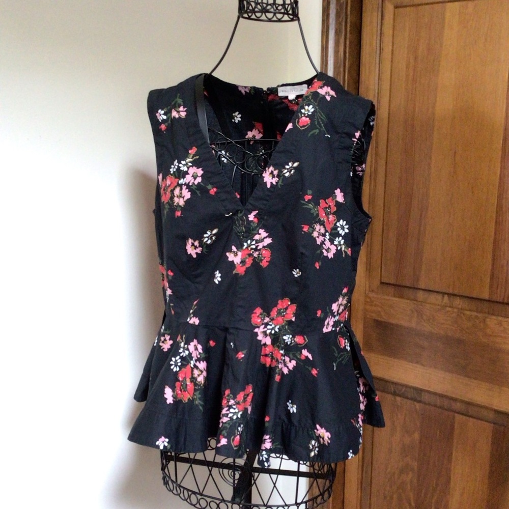 Rebecca Taylor
Margurite Sleeveless Poplin Top, Black, 6 - Picture 2 of 6